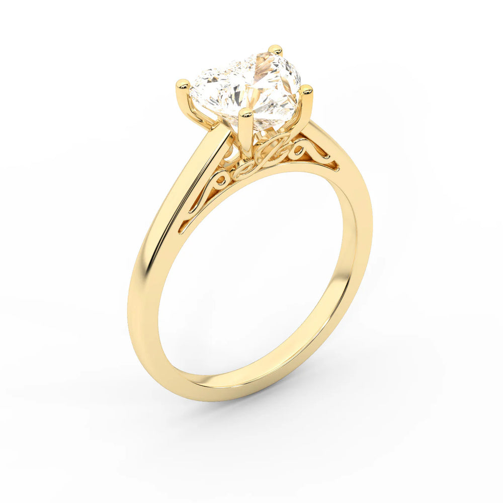 Iris Vintage Cushion Diamond Engagement Ring