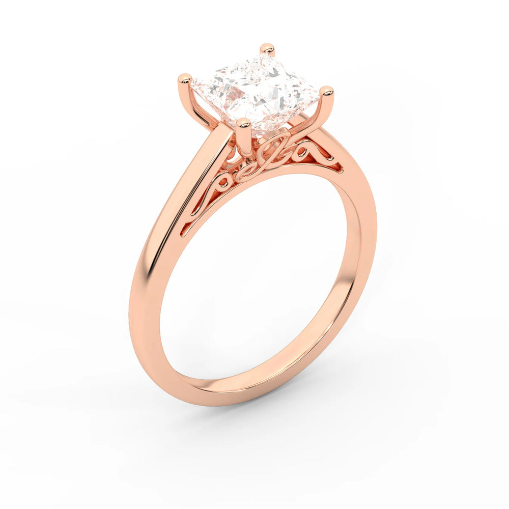 Iris Vintage Cushion Diamond Engagement Ring