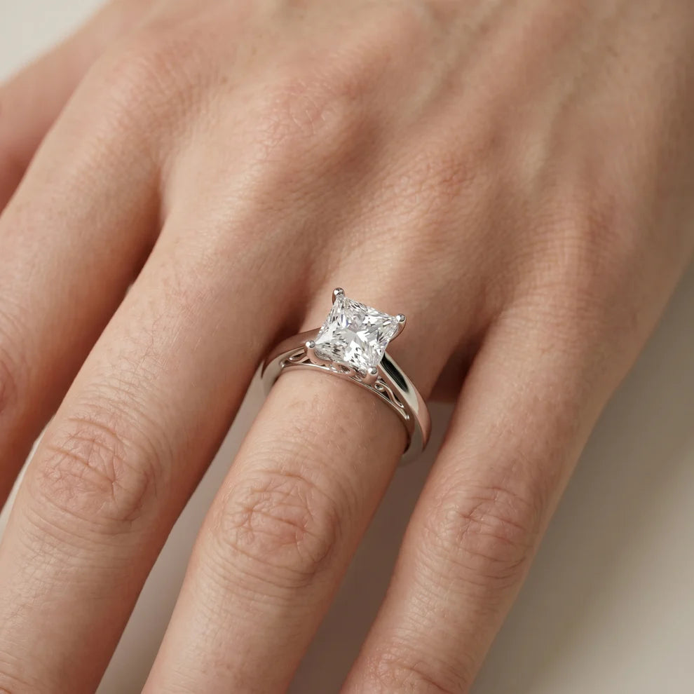Iris Vintage Cushion Diamond Engagement Ring