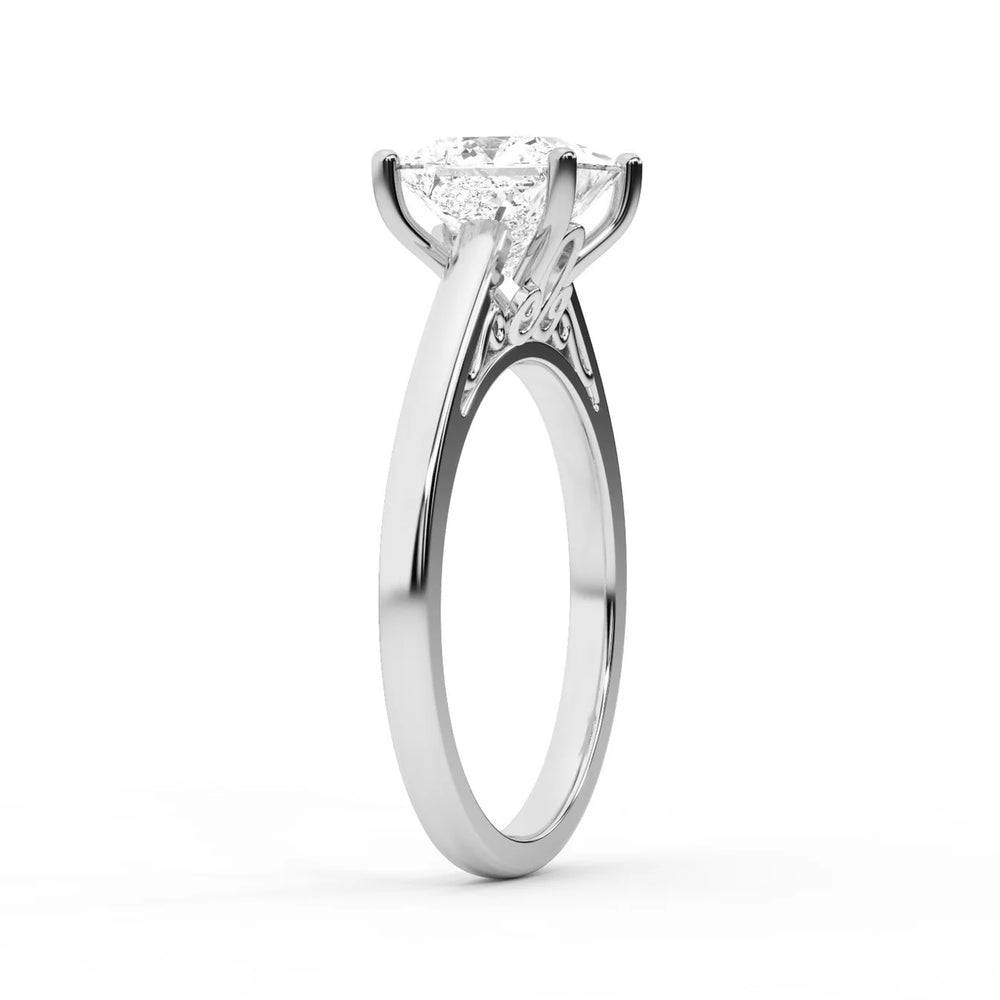 Iris Vintage Cushion Diamond Engagement Ring