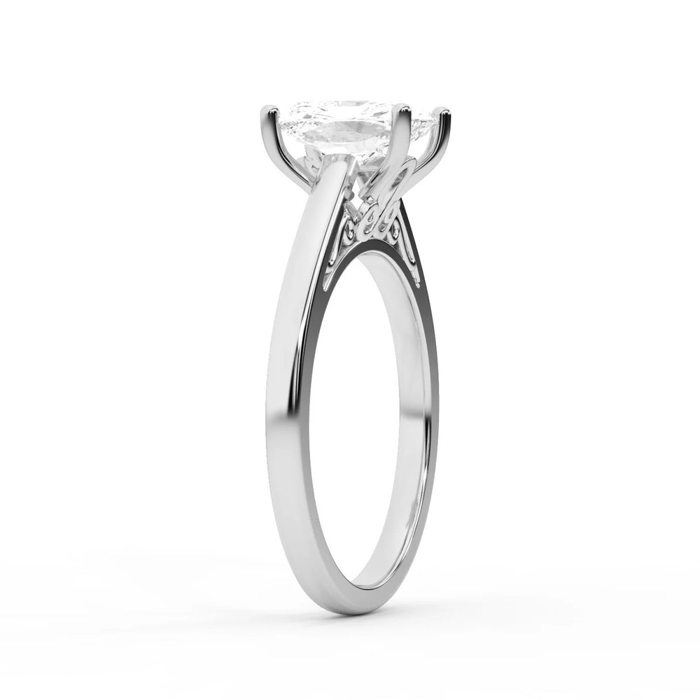Iris Vintage Cushion Diamond Engagement Ring