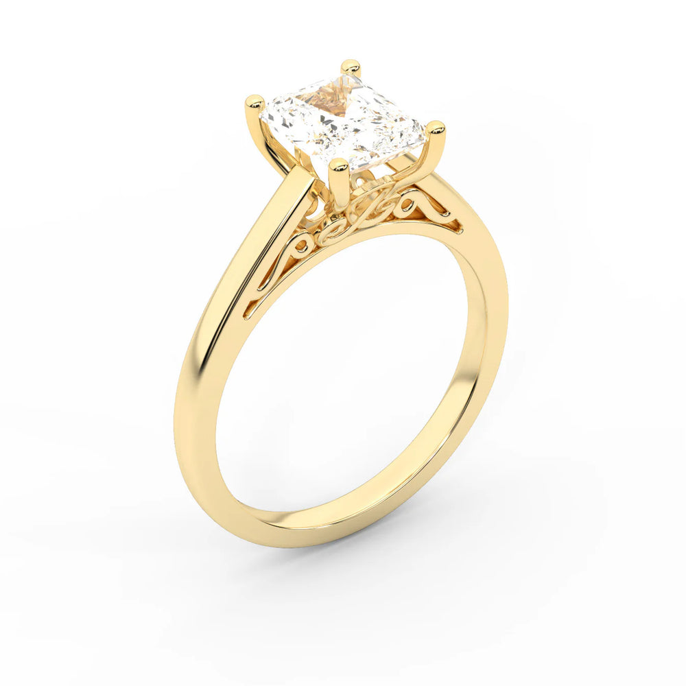 Iris Vintage Cushion Diamond Engagement Ring