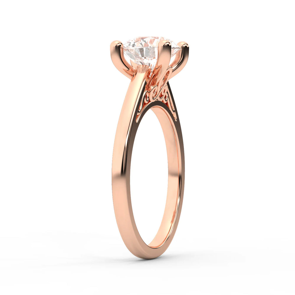 Iris Vintage Cushion Diamond Engagement Ring
