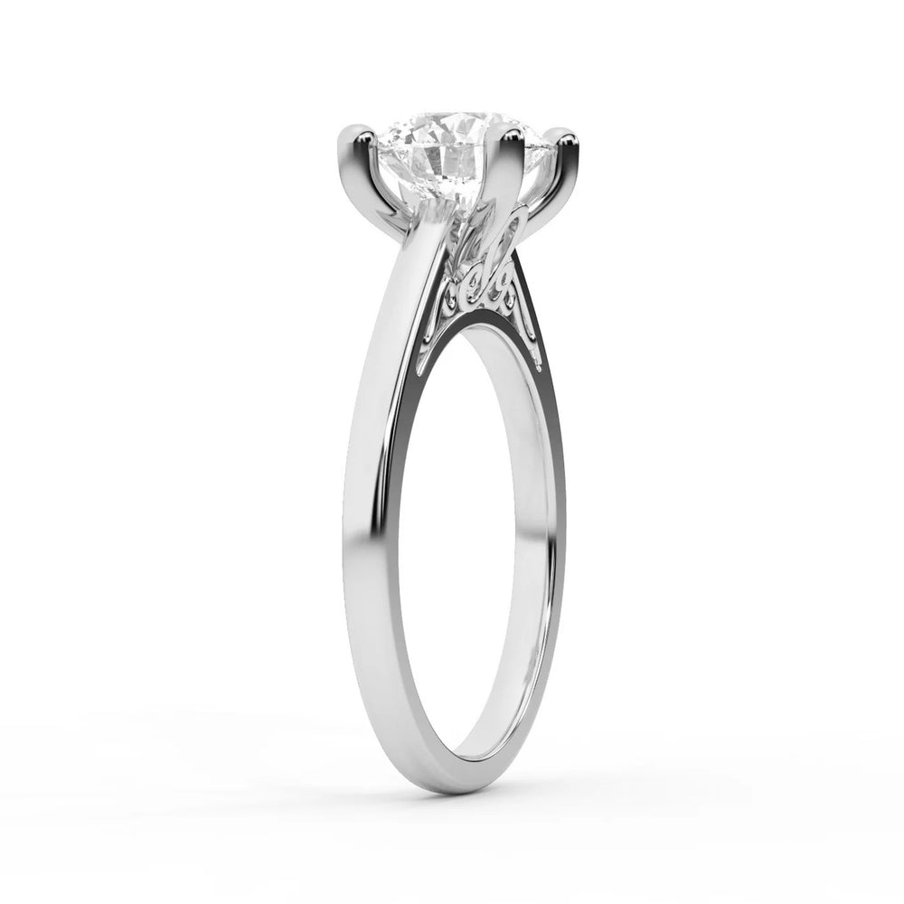 Iris Vintage Cushion Diamond Engagement Ring