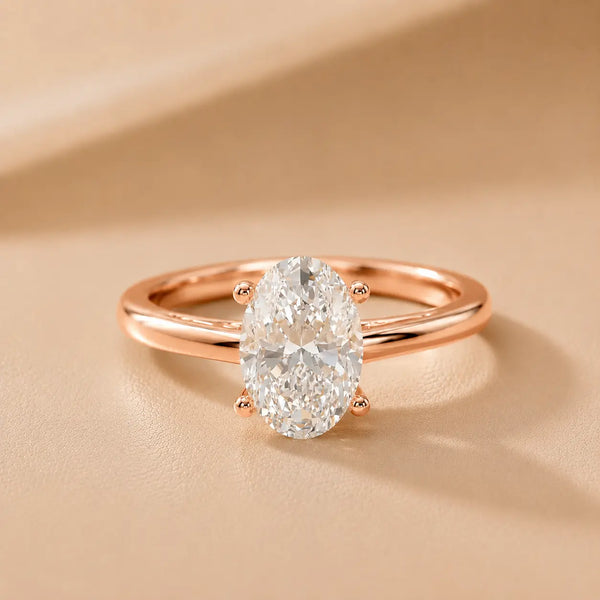 Iris Vintage Oval Diamond Engagement Ring