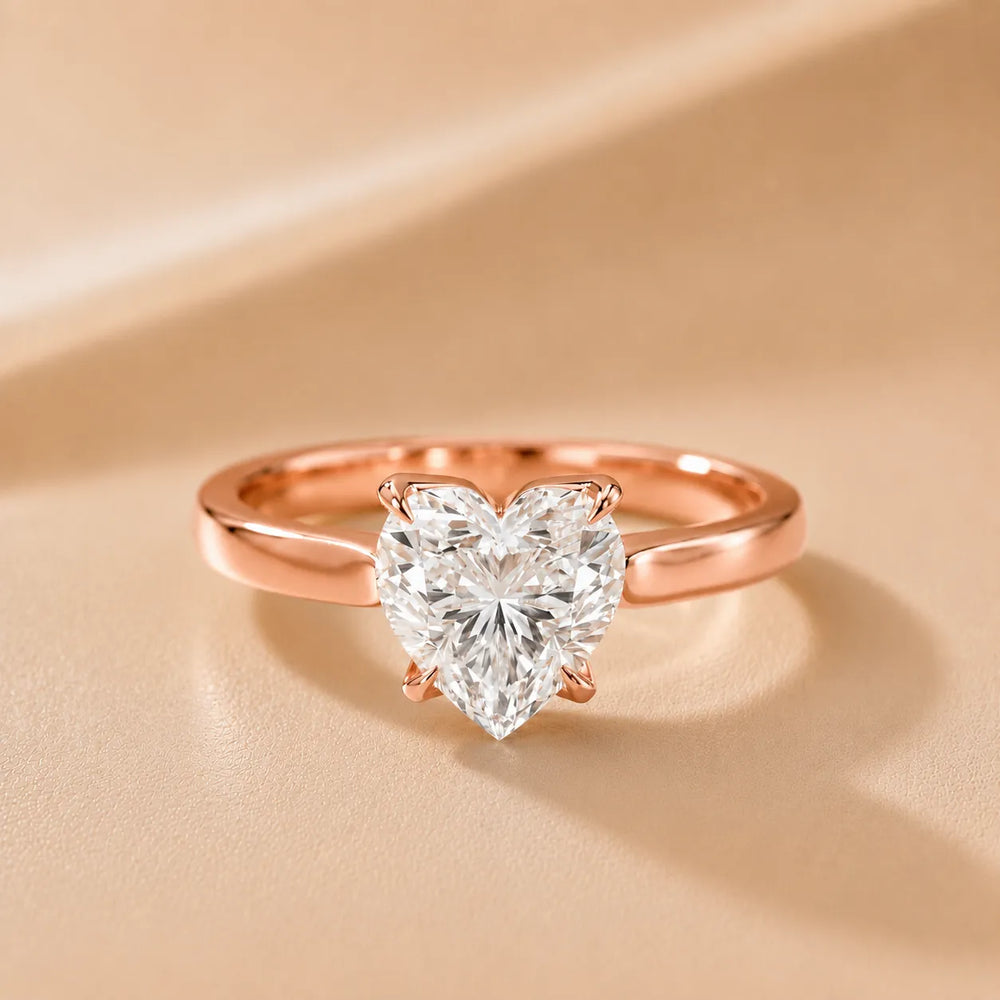 Isabella Bloom Solitaire Emerald Diamond Engagement Ring