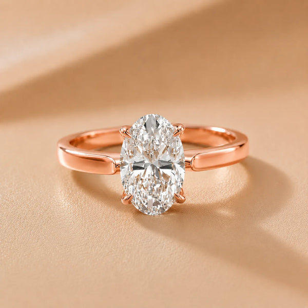 Isabella Bloom Solitaire Oval Diamond Engagement Ring