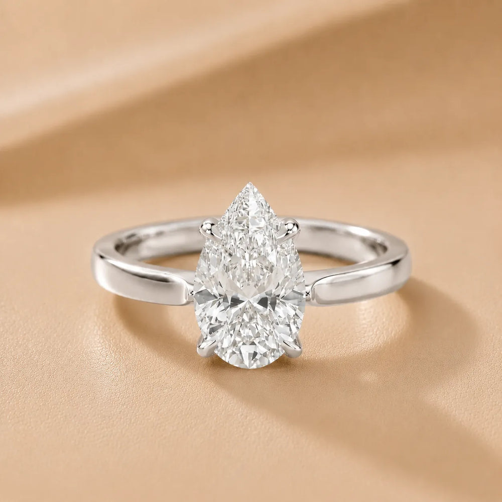 Isabella Bloom Solitaire Emerald Diamond Engagement Ring