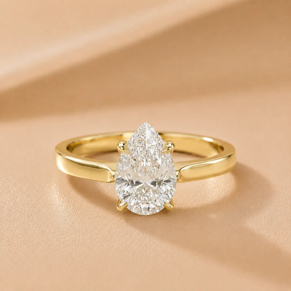 Isabella Bloom Solitaire Emerald Diamond Engagement Ring