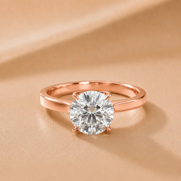 Isabella Bloom Solitaire Round Diamond Engagement Ring
