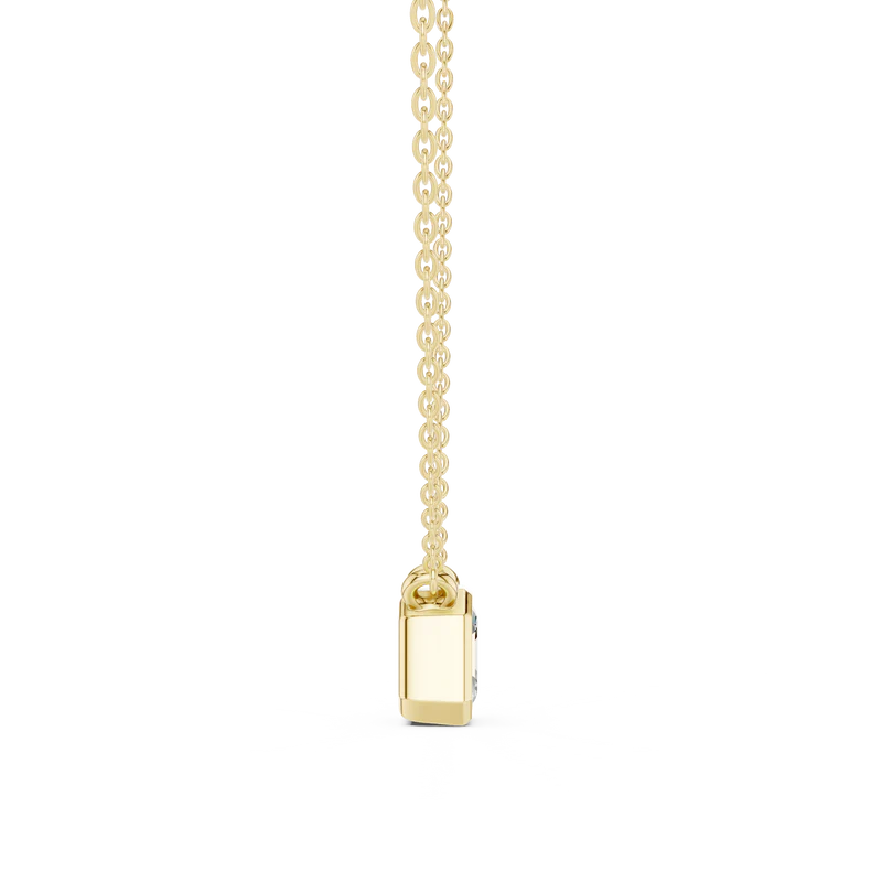 Royal Solitaire Pendant with Italian Chain Necklace