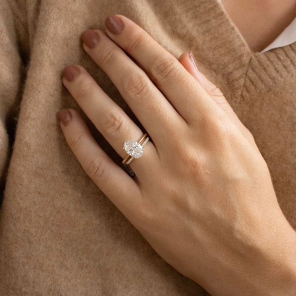 Oval Cut Labgrown Engagement Ring