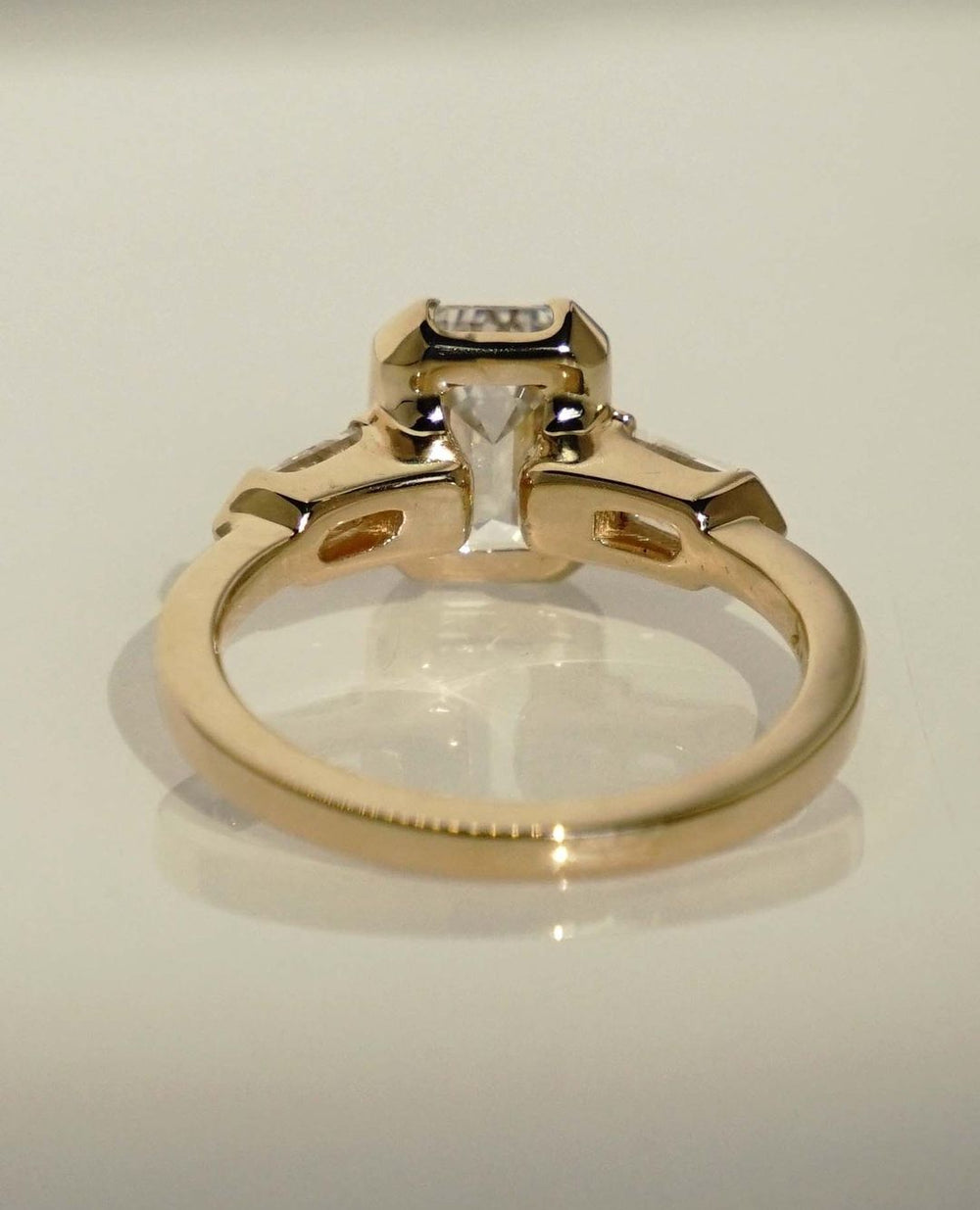 Emerald Cut Wedding Ring Women Labgrown Ring