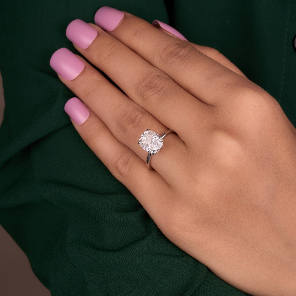 Cushion Cut Labgrown Engagement Ring