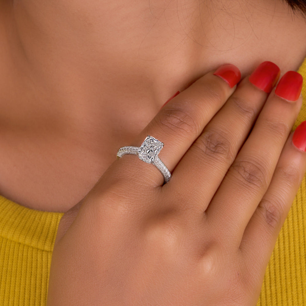 Radiant Cut Labgrown Ring