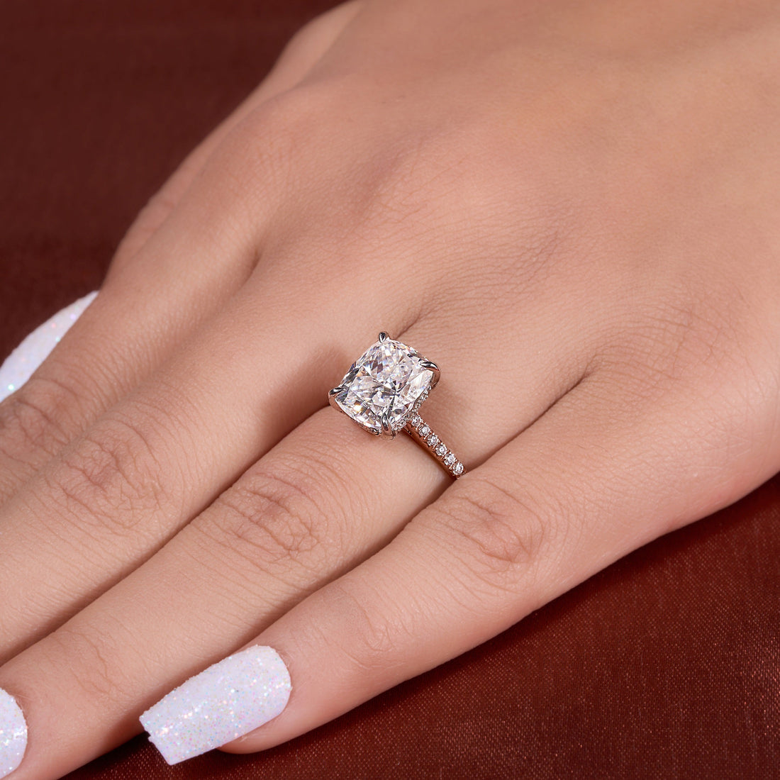 2.61 Ct Cushion Cut Lab Grown Diamond Ring