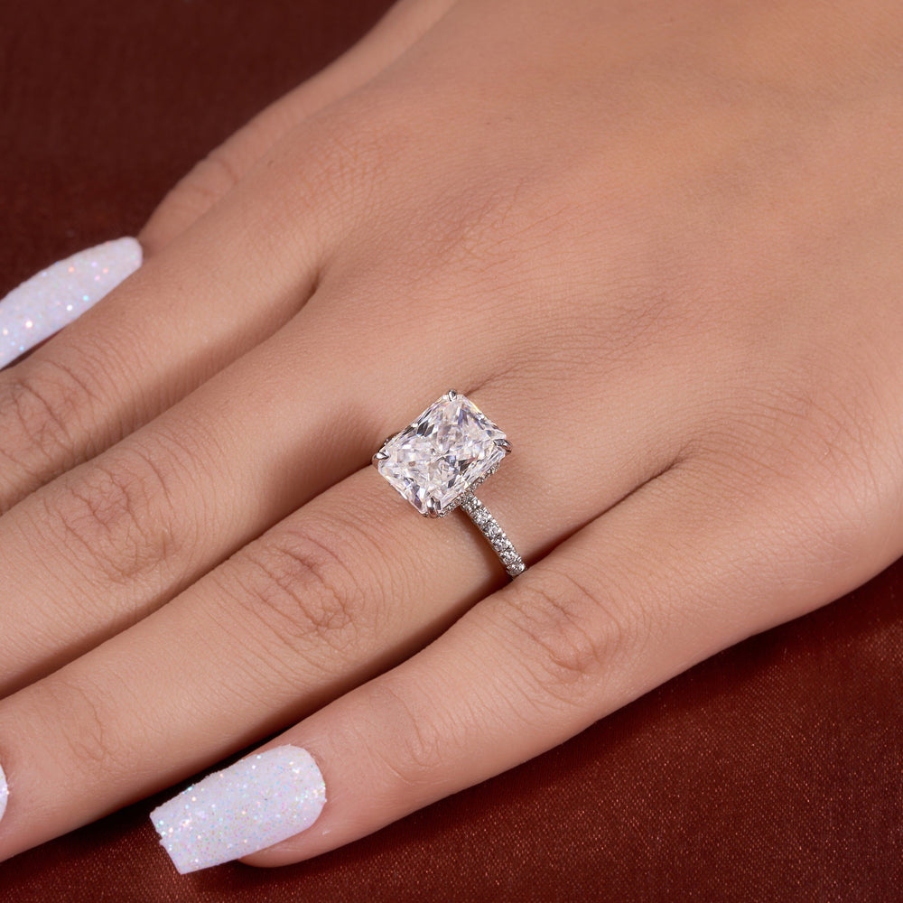 Elongated Radiant Cut Labgrown Ring