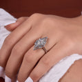 2 ct kite cut Moissanite Ring
