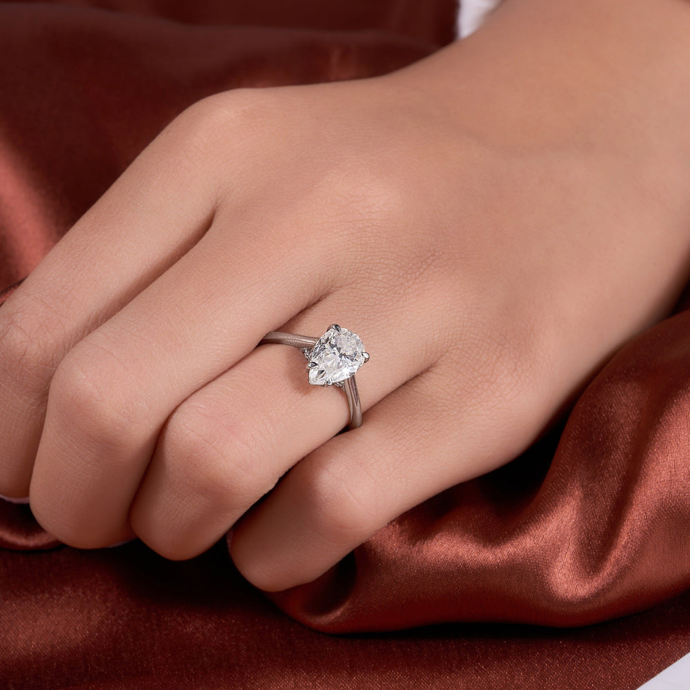 Pear Cut Labgrown Ring