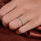 1.80 mm Half eternity Moissanite Band