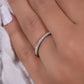 1.80 mm Half eternity Moissanite Band