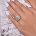 3.50 Ct Cushion Cut Lab Grown Diamond Ring