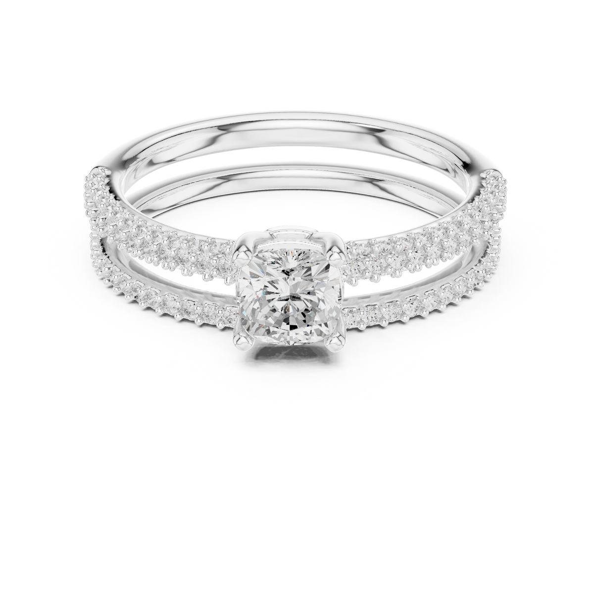Forever Unity Ring with Round Side Ring