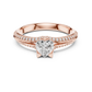 Promise of the Heart Ring with Side Stone