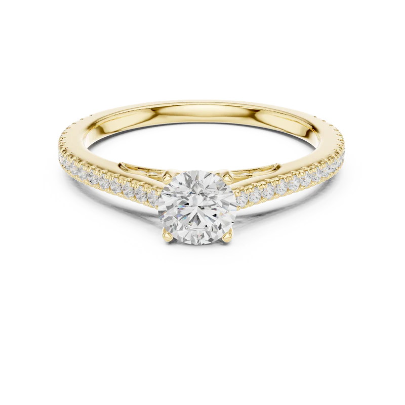 Luminous Promise Ring with Round Elegance