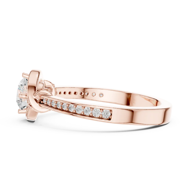 Whisper of Love Ring with Halo Setting