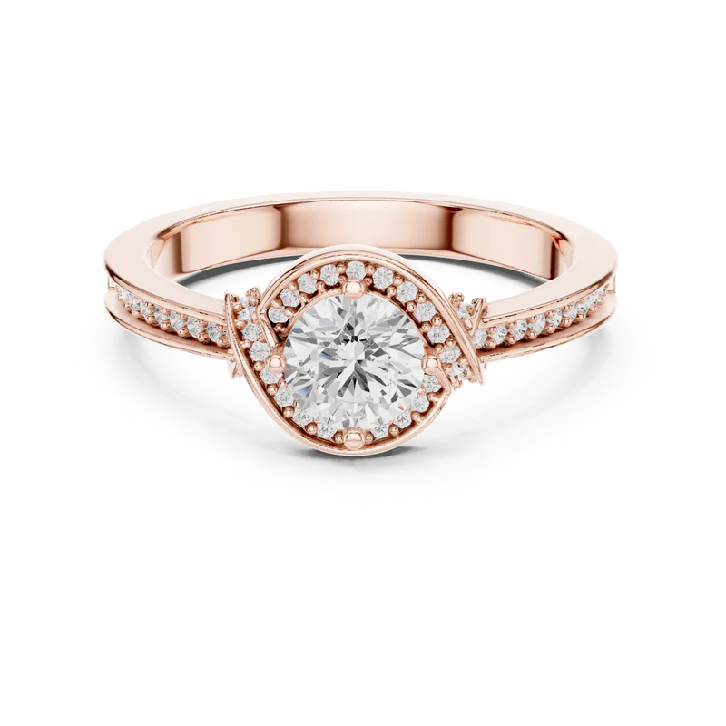 Whisper of Love Ring with Halo Setting