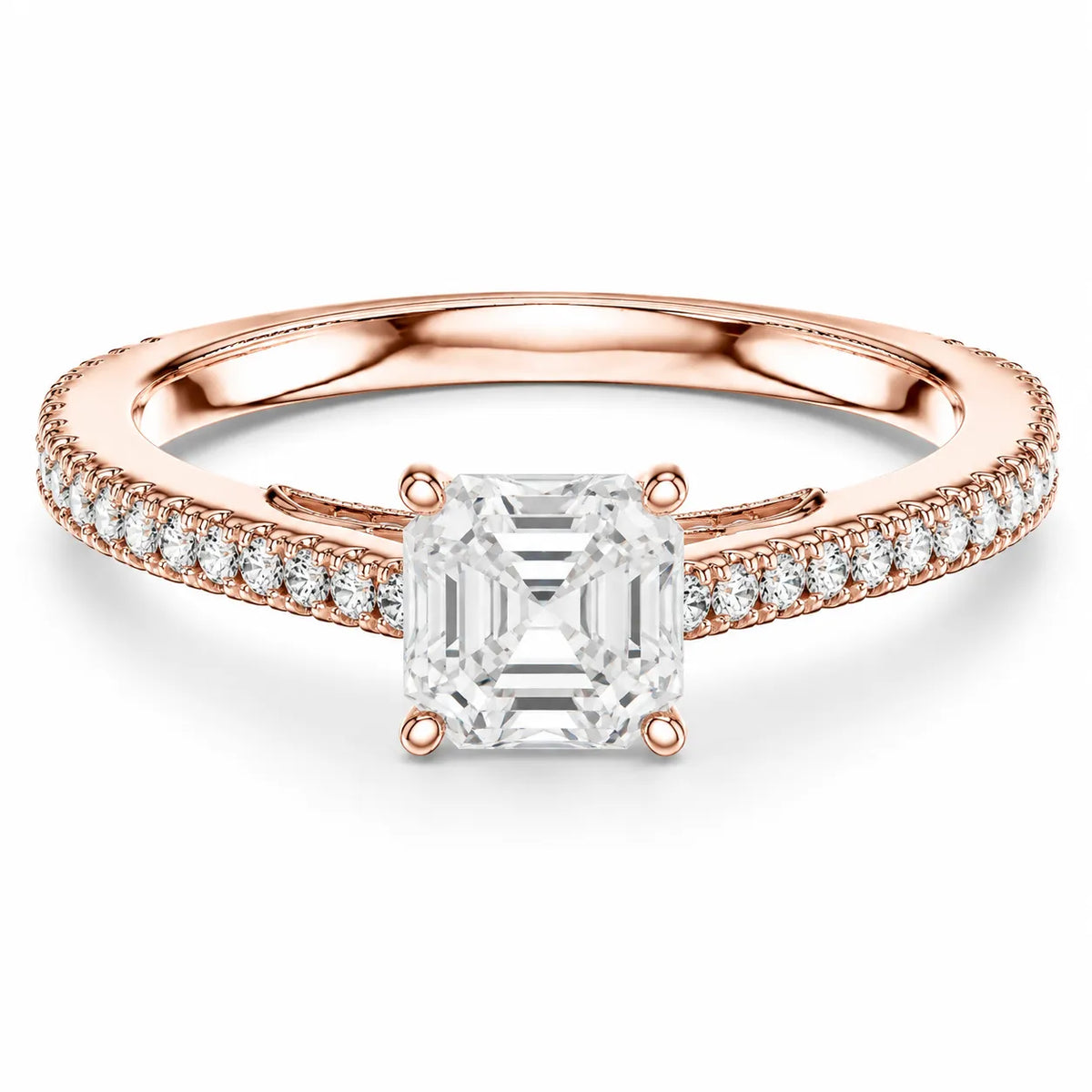 Luminous Promise Ring with Round Elegance