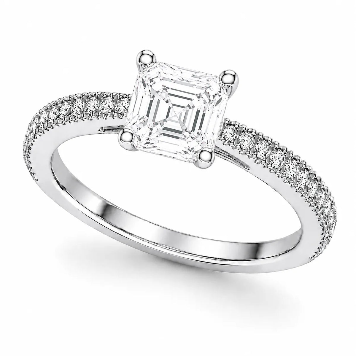 Luminous Promise Ring with Round Elegance