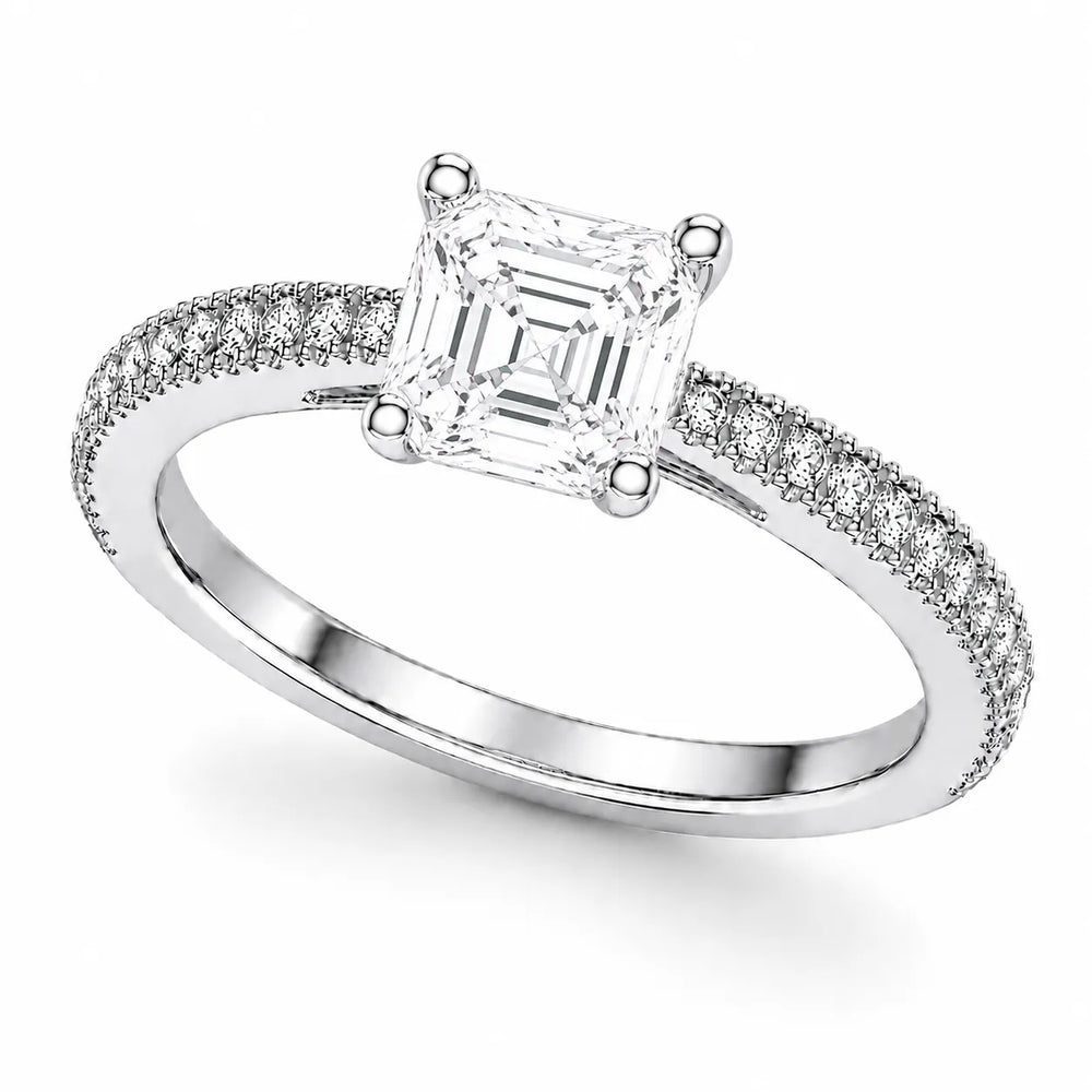 Luminous Promise Ring with Round Elegance