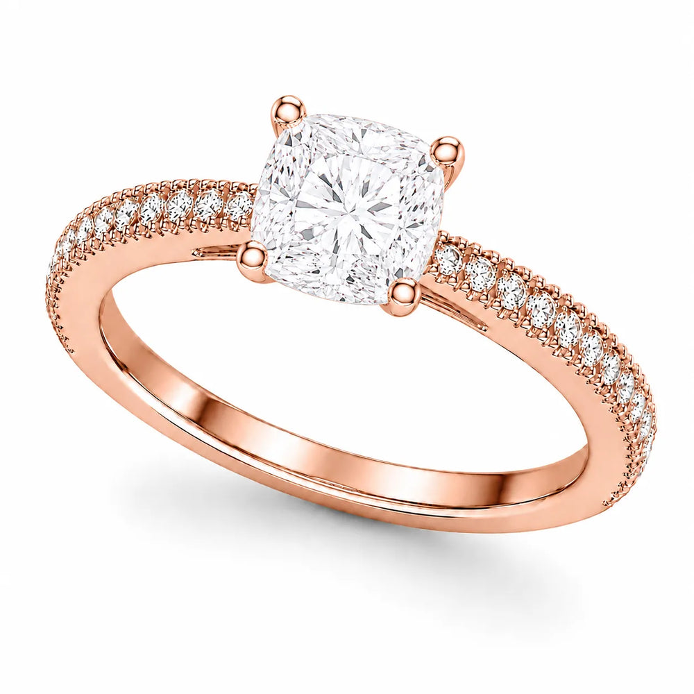 Luminous Promise Ring with Round Elegance