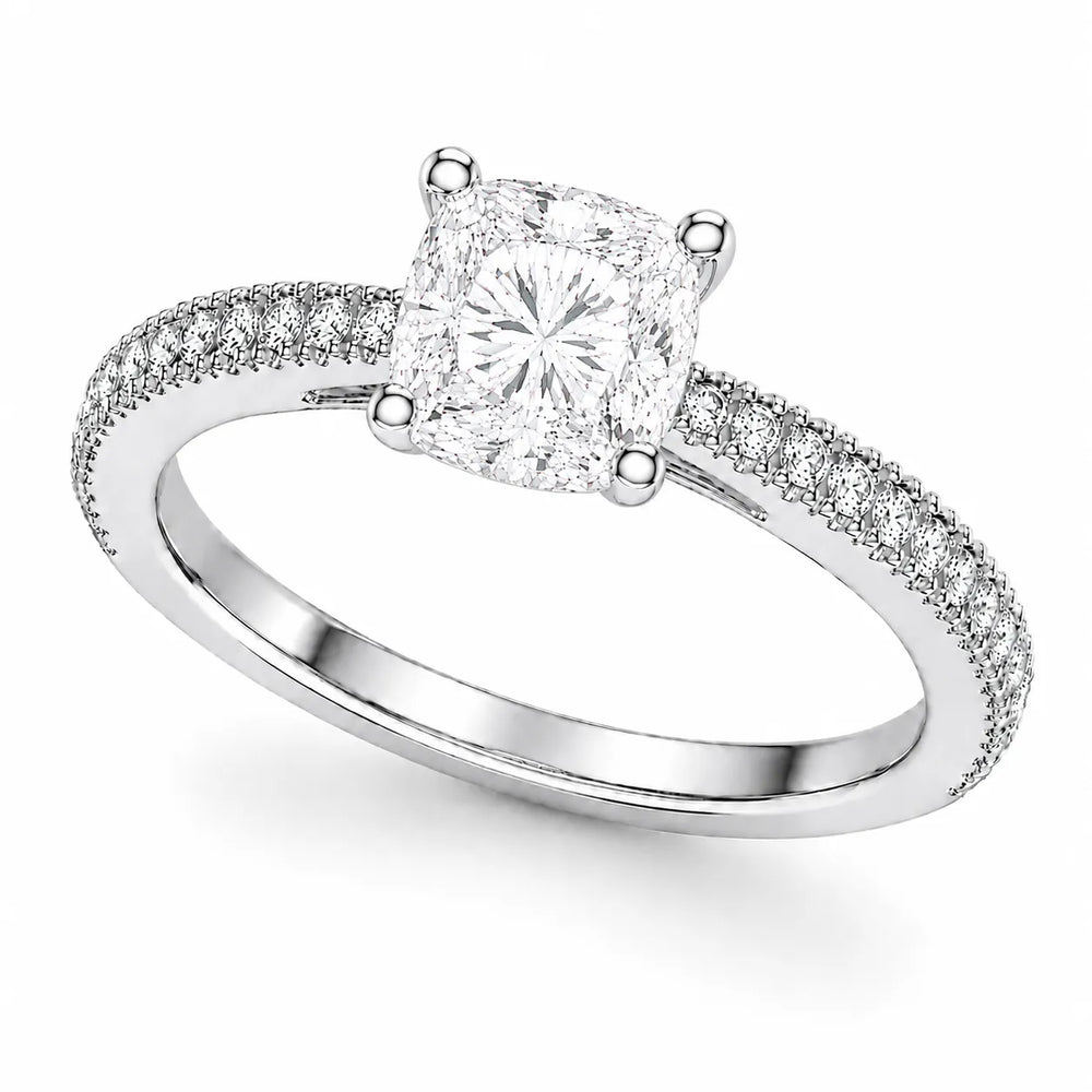 Luminous Promise Ring with Round Elegance