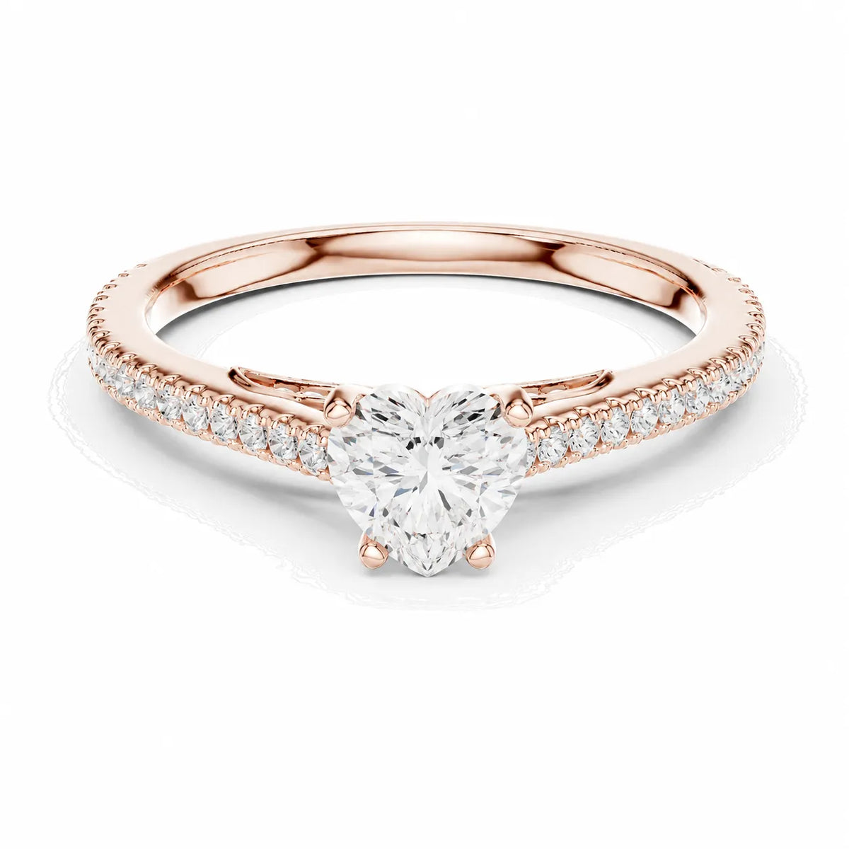 Luminous Promise Ring with Round Elegance