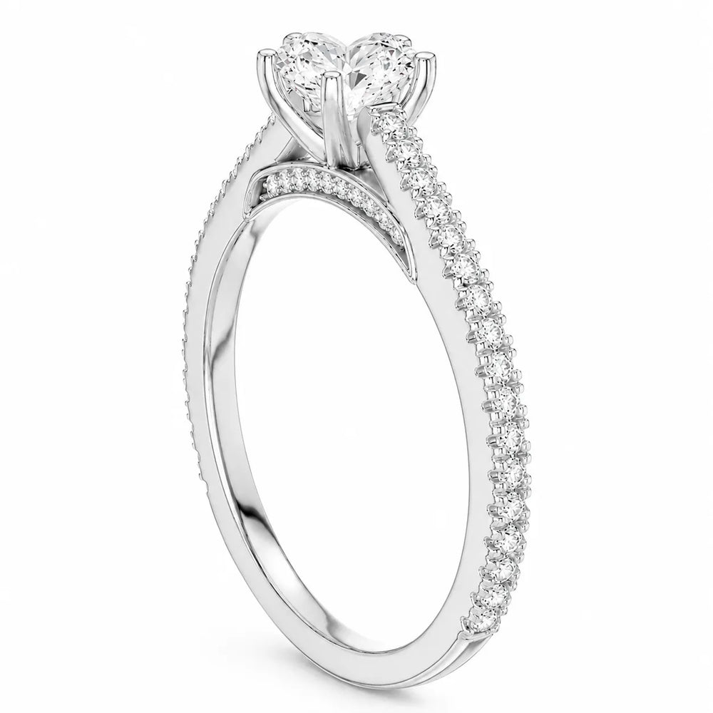Luminous Promise Ring with Round Elegance