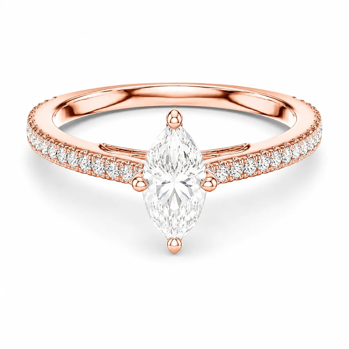 Luminous Promise Ring with Round Elegance