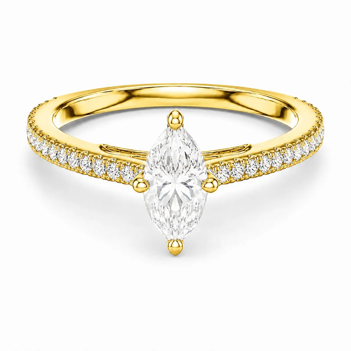 Luminous Promise Ring with Round Elegance
