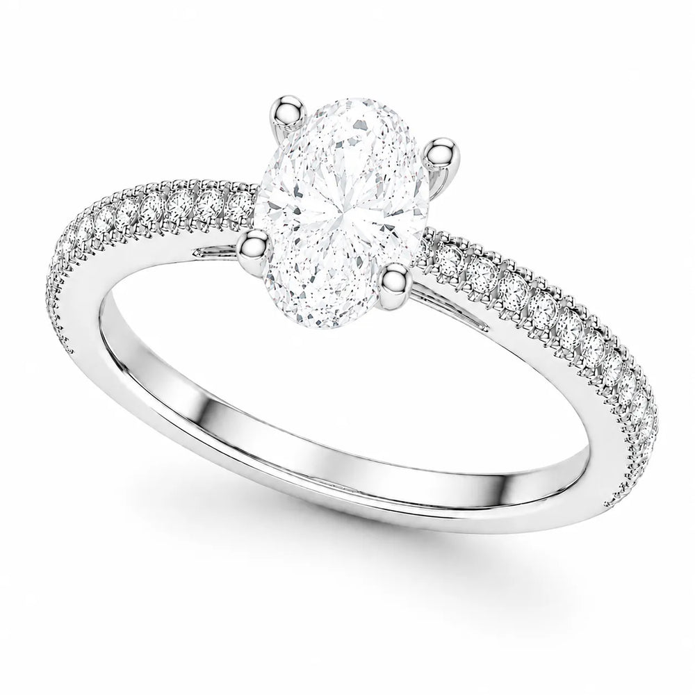 Luminous Promise Ring with Round Elegance