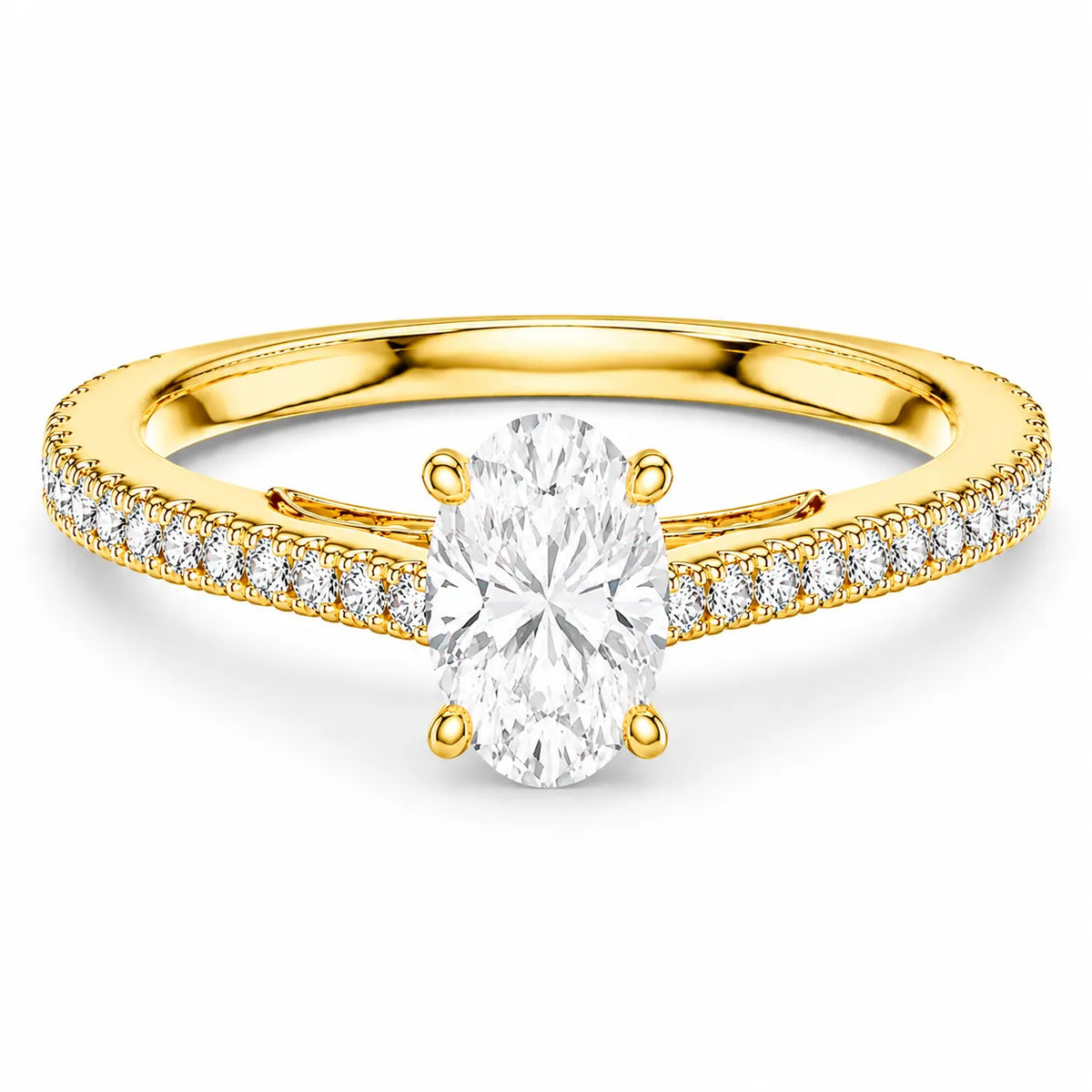 Luminous Promise Ring with Round Elegance