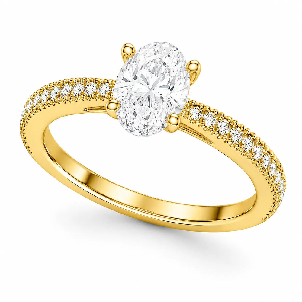 Luminous Promise Ring with Round Elegance