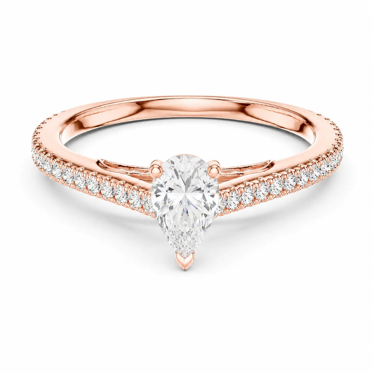 Luminous Promise Ring with Round Elegance