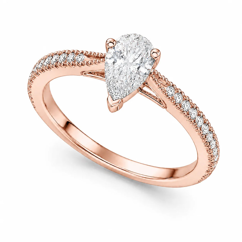 Luminous Promise Ring with Round Elegance