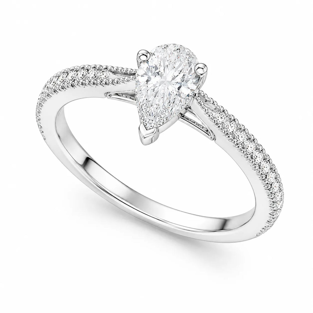 Luminous Promise Ring with Round Elegance