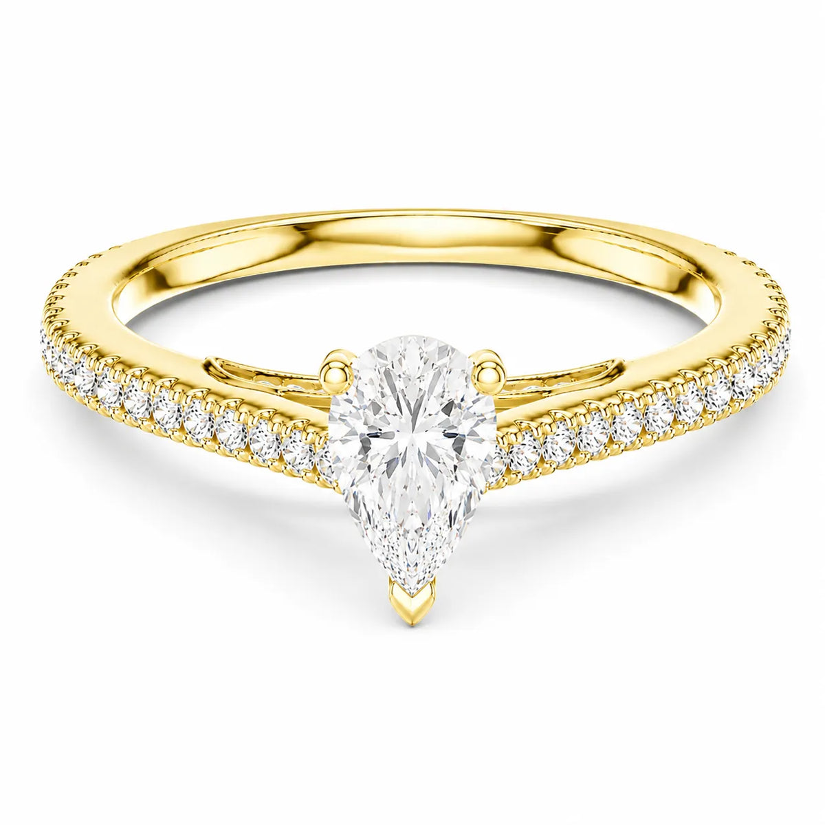Luminous Promise Ring with Round Elegance