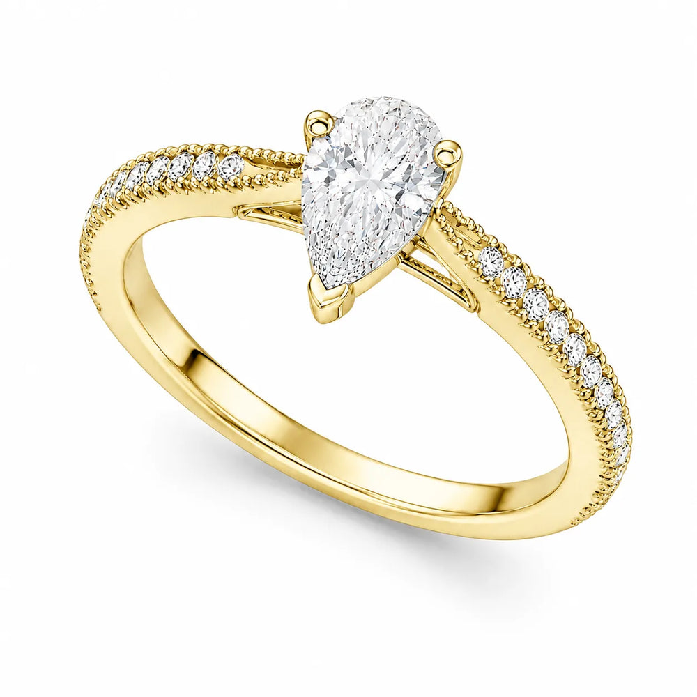 Luminous Promise Ring with Round Elegance
