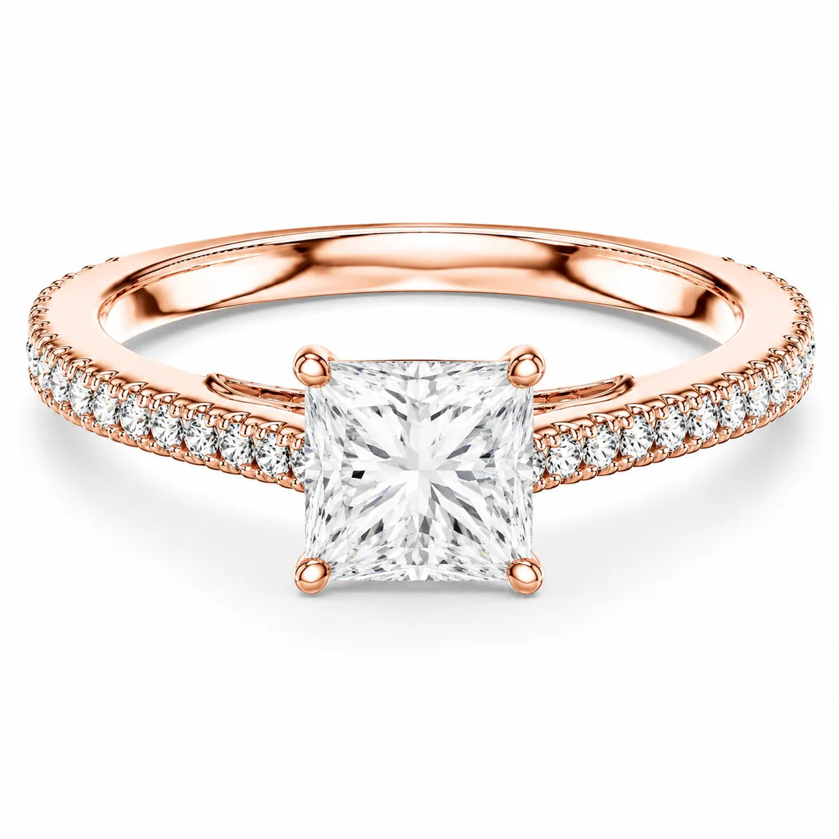 Luminous Promise Ring with Round Elegance