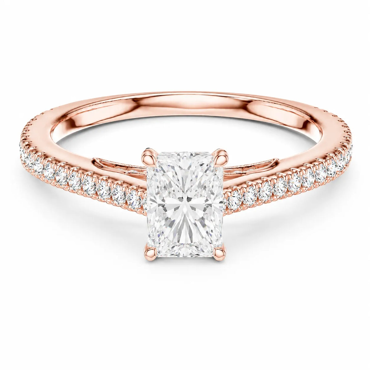 Luminous Promise Ring with Round Elegance